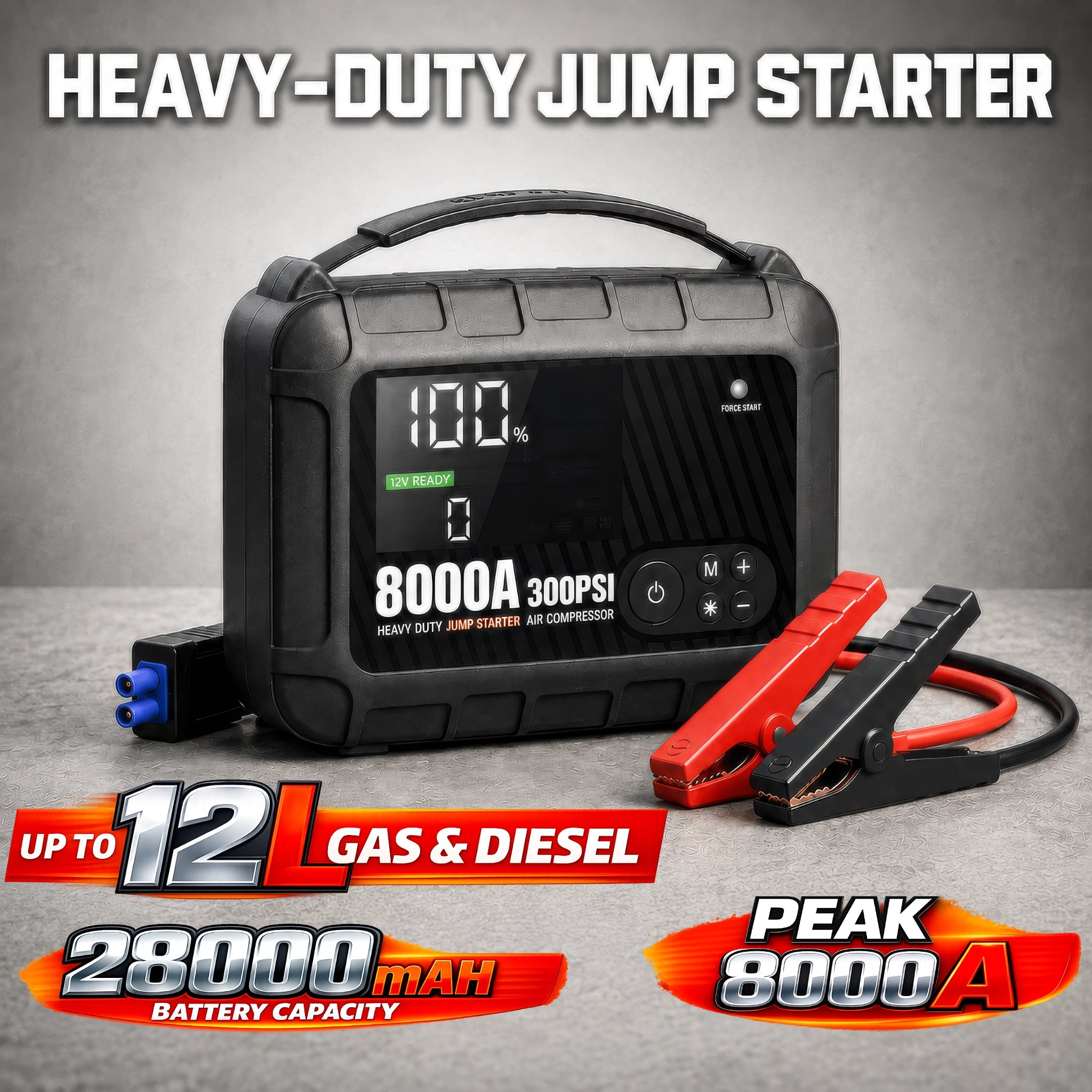 Jump Starter with Air Compressor