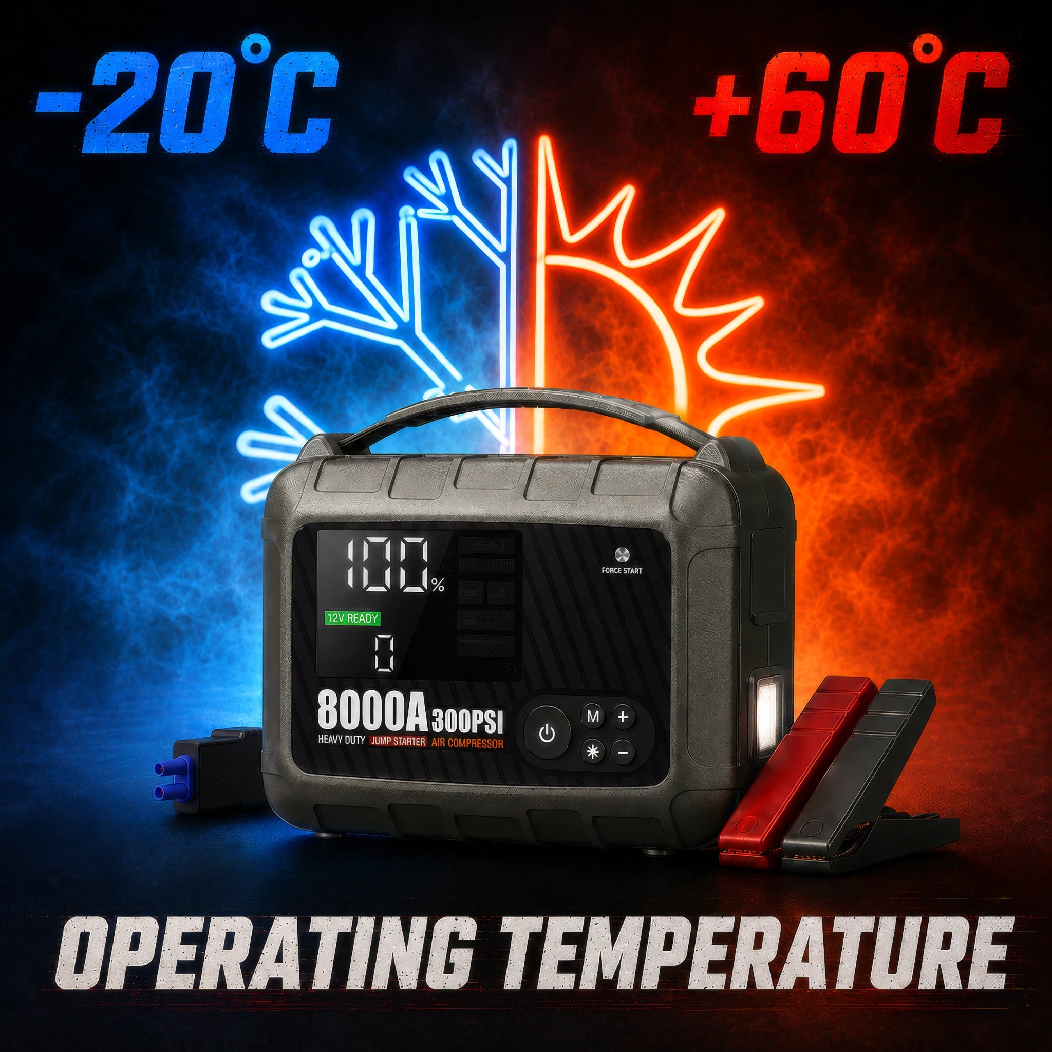 Jump Starter with Air Compressor