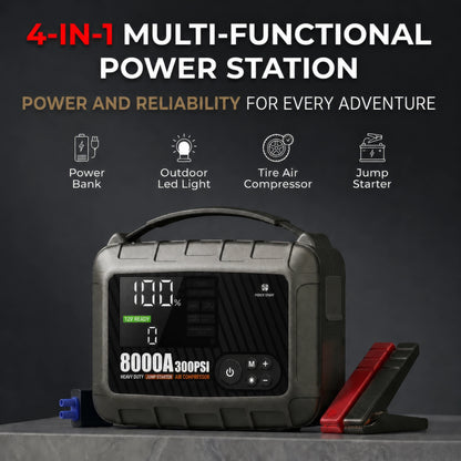 Jump Starter with Air Compressor