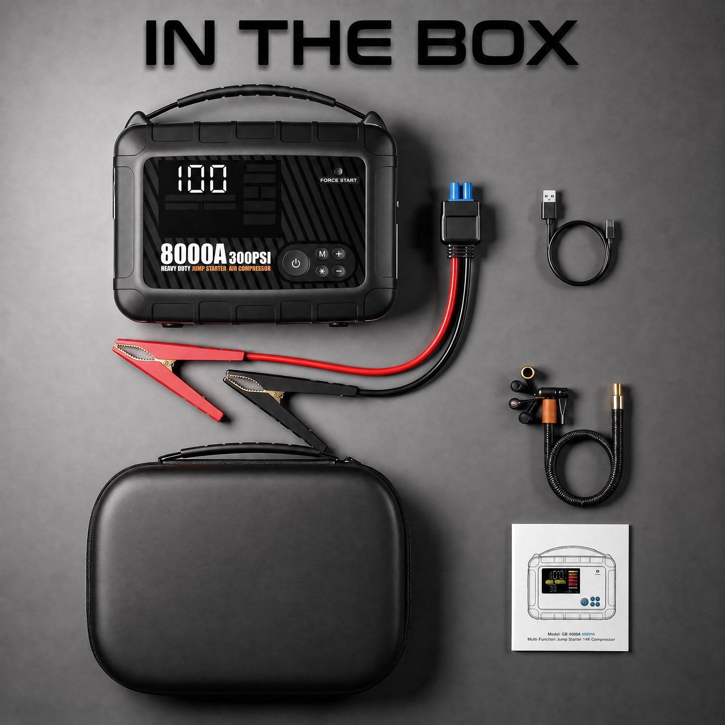 Jump Starter with Air Compressor